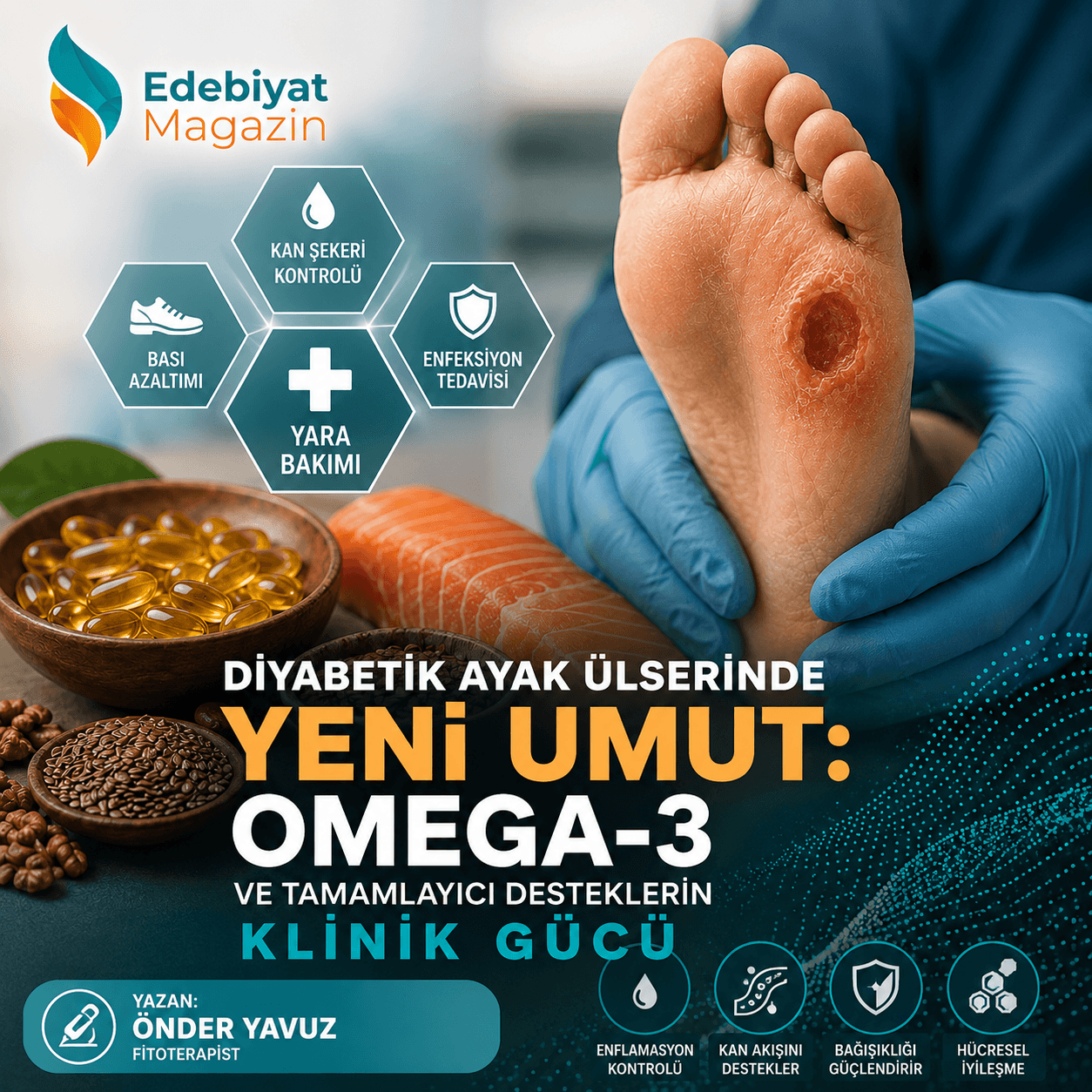 Diyabetik Ayak Ülserinde Yeni Umut: Omega-3 ve Tamamlayıcı Desteklerin Klinik Gücü