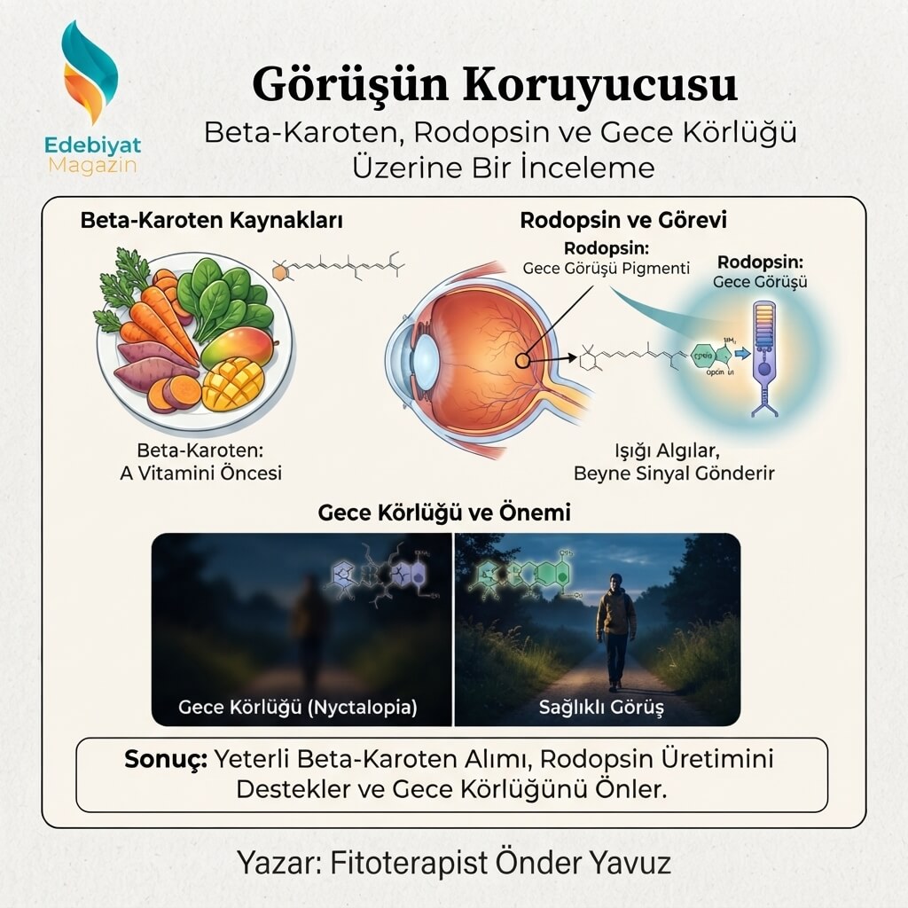 Görüşün Koruyucusu: Beta-Karoten, Rodopsin ve Gece Körlüğü Üzerine Bir İnceleme