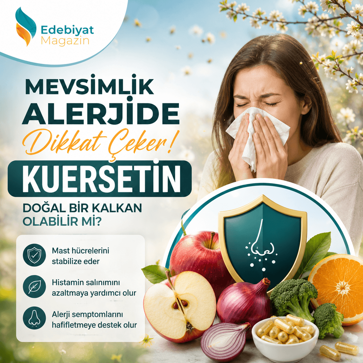 Mevsimlik Alerjilerde Dikkat Çeken Destek: Kuersetin