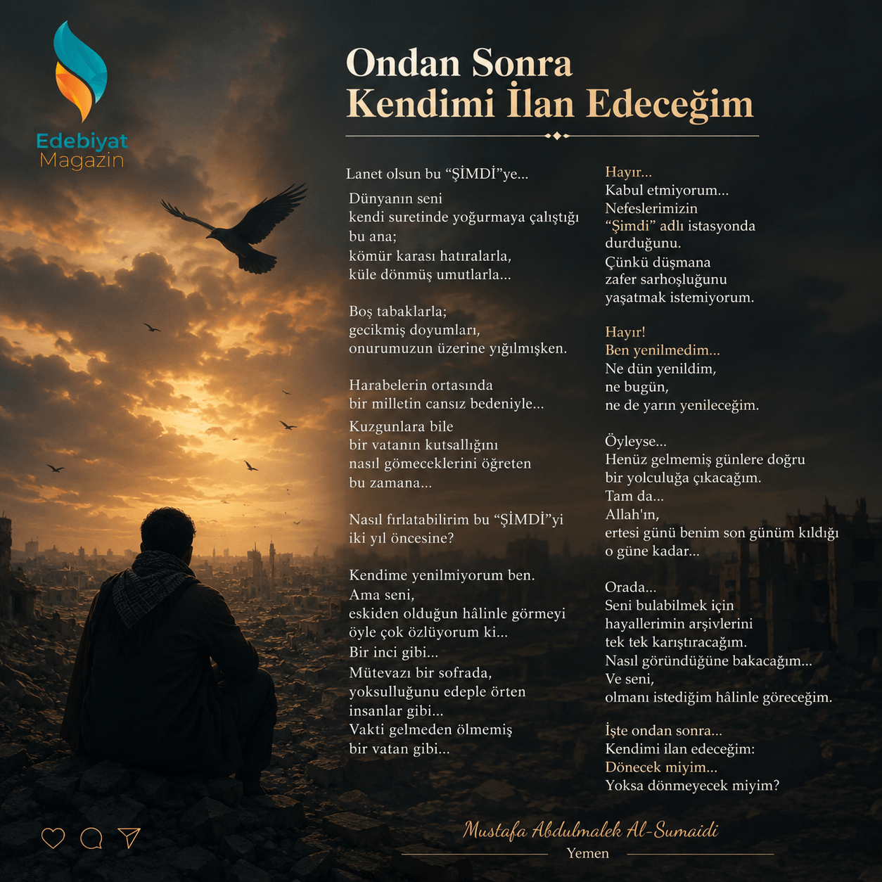Ondan Sonra Kendimi İlan Edeceğim