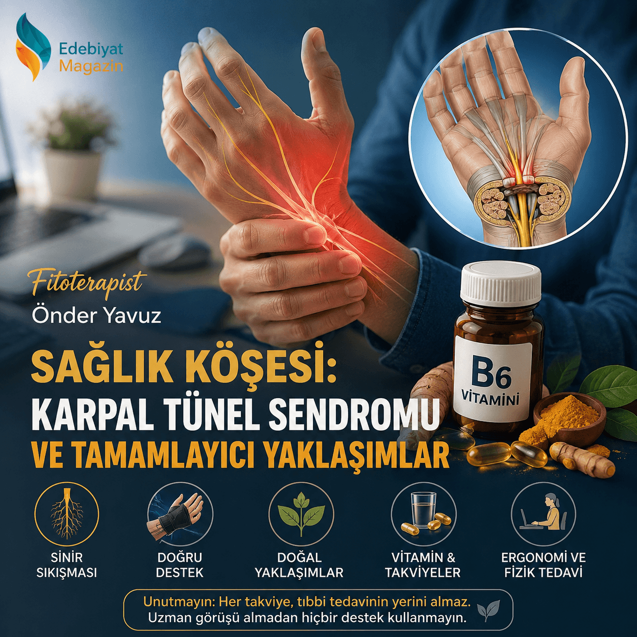 Sağlık Köşesi: Karpal Tünel Sendromu ve Tamamlayıcı Yaklaşımlar