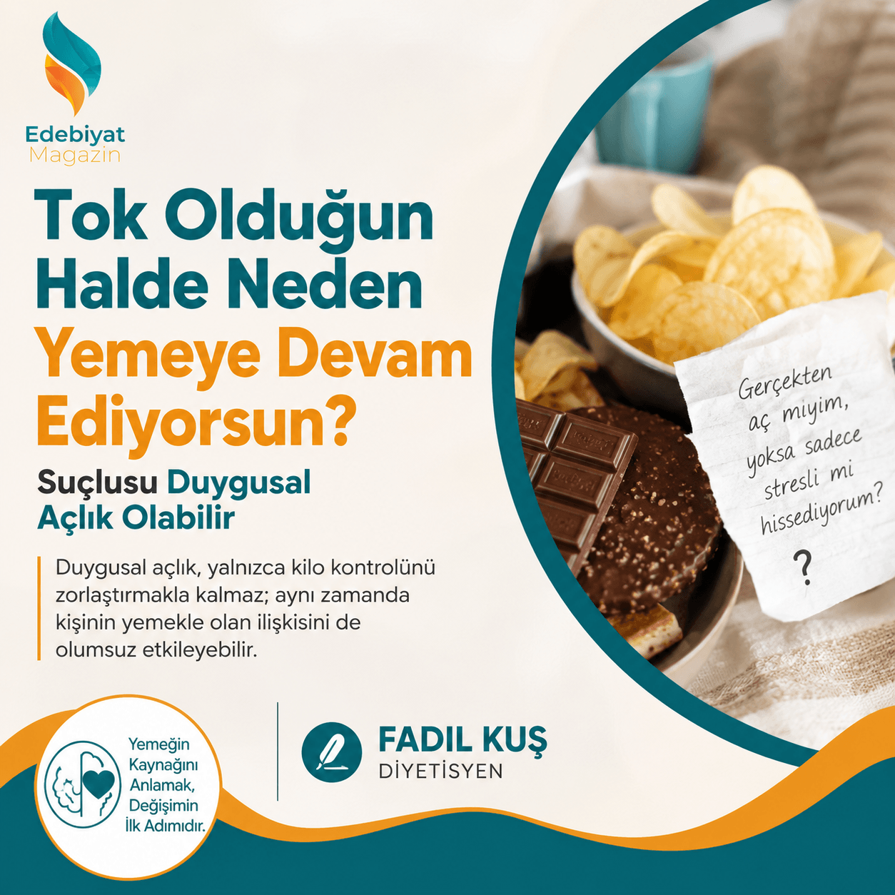 Tok Olduğun Halde Neden Yemeye Devam Ediyorsun? Suçlusu Duygusal Açlık Olabilir Tok Olduğun Halde Neden Yemeye Devam Ediyorsun? Suçlusu Duygusal Açlık Olabilir