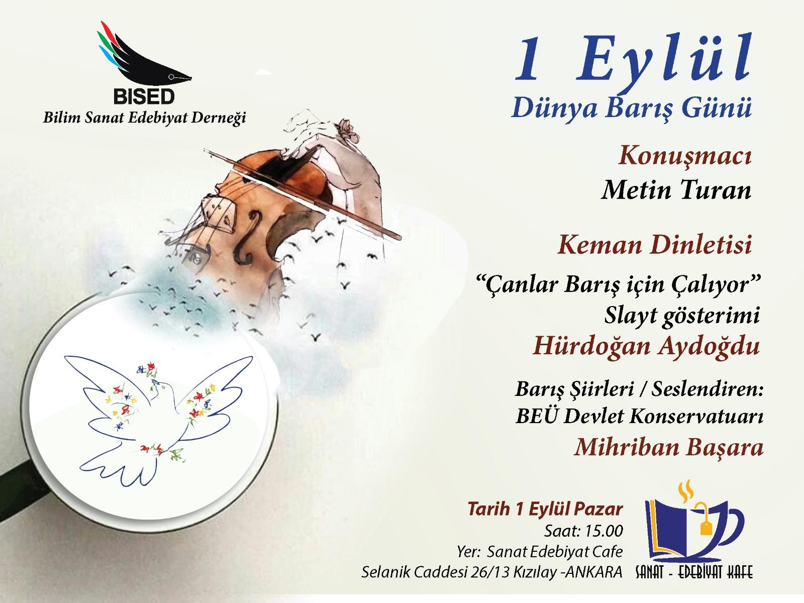 Dünya Barış Günü'nde BİSED'den Anlamlı Etkinlik Dünya Barış Günü'nde BİSED'den Anlamlı Etkinlik