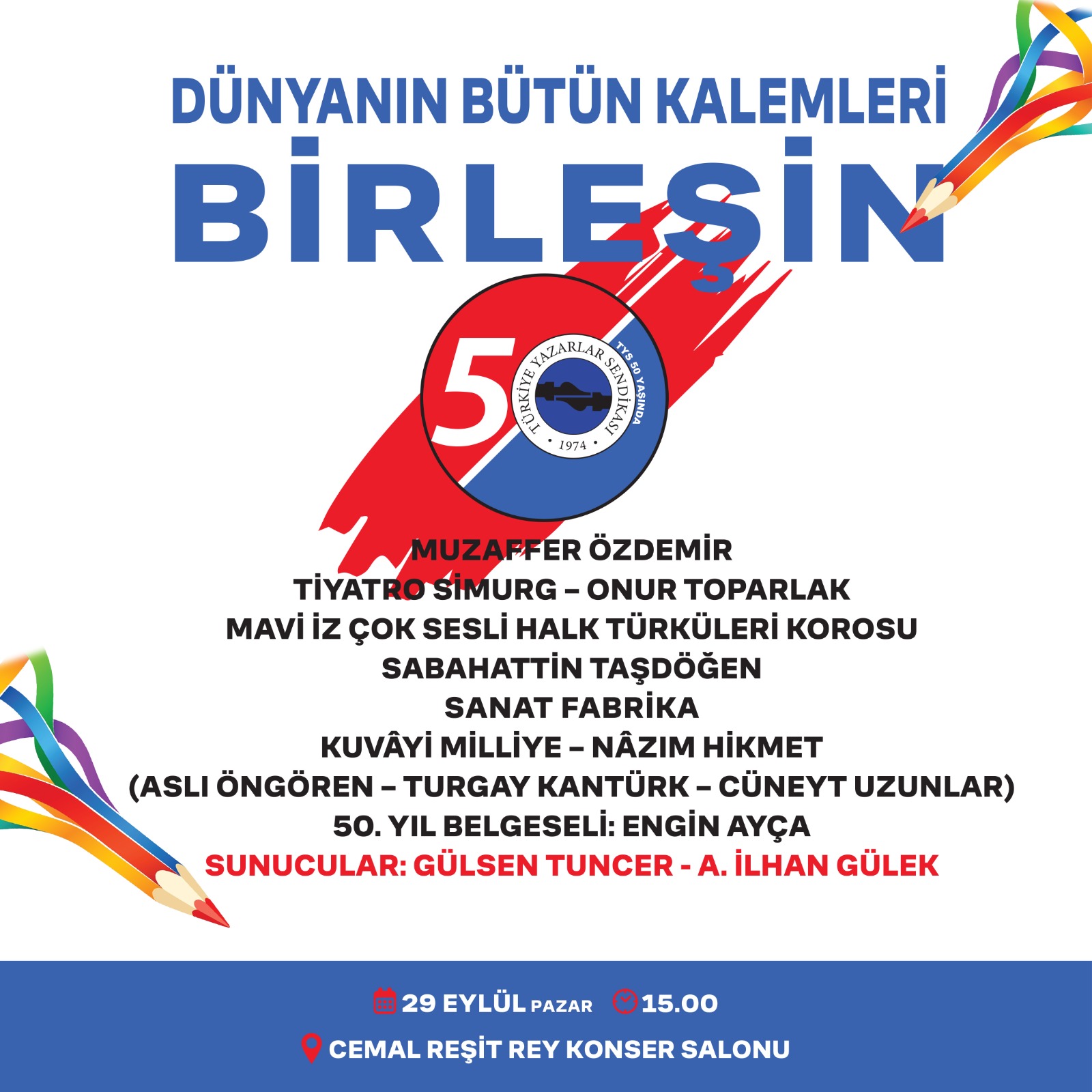 Türkiye Yazarlar Sendikası 50. Yılı