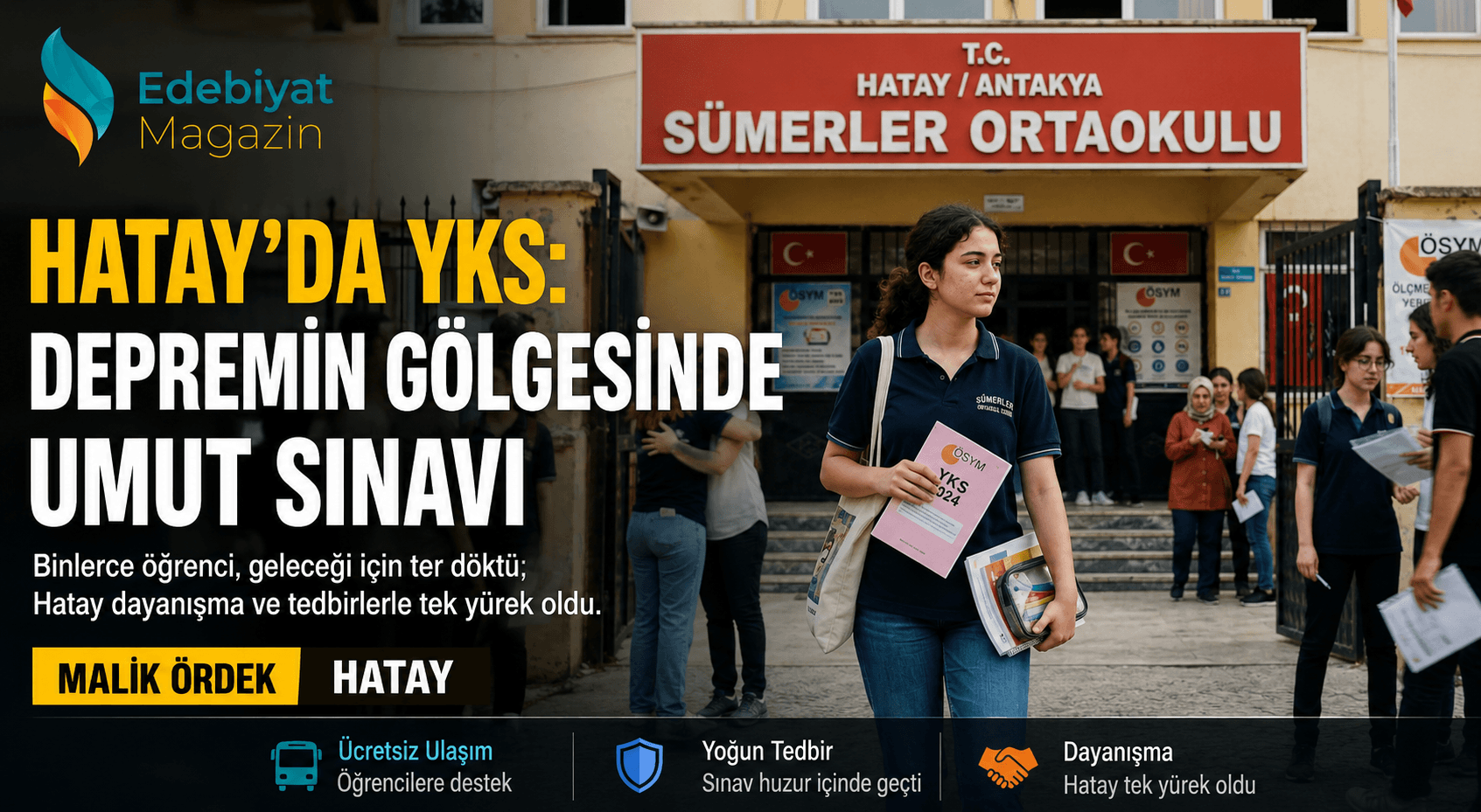 HATAY'DA YKS MARATONU: DEPREMİN GÖLGESİNDE UMUT SINAV HATAY'DA YKS MARATONU: DEPREMİN GÖLGESİNDE UMUT SINAV