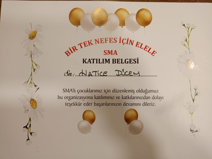 Bir Nefes İçin Elele" Gecesine Hatice Duçem'den Destek Bir Nefes İçin Elele" Gecesine Hatice Duçem'den Destek