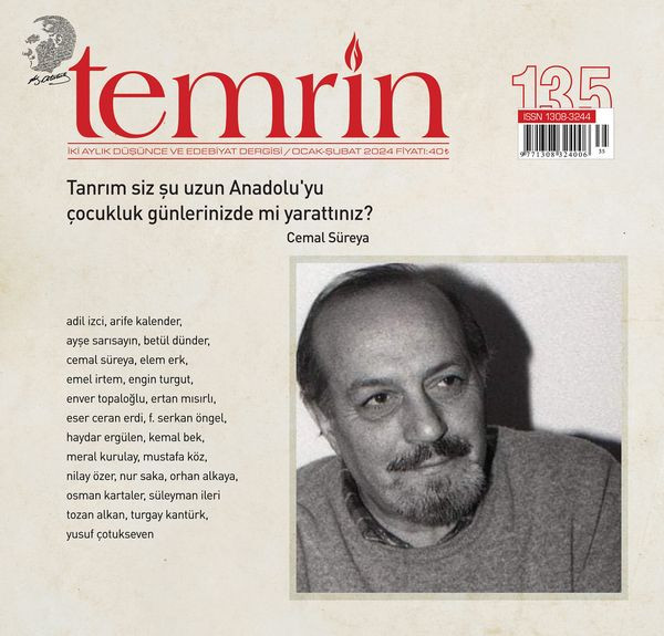 Cemal Süreya'nın Anısına Özel: Temrin Dergisi 135. Sayı