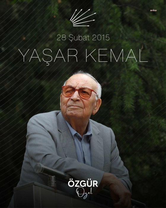 "CHP Genel Başkanı Özgür Özel, Yaşar Kemal'i Ölümünün 9. Yılında Saygıyla Anarak Anma Mesajı Yayınladı"