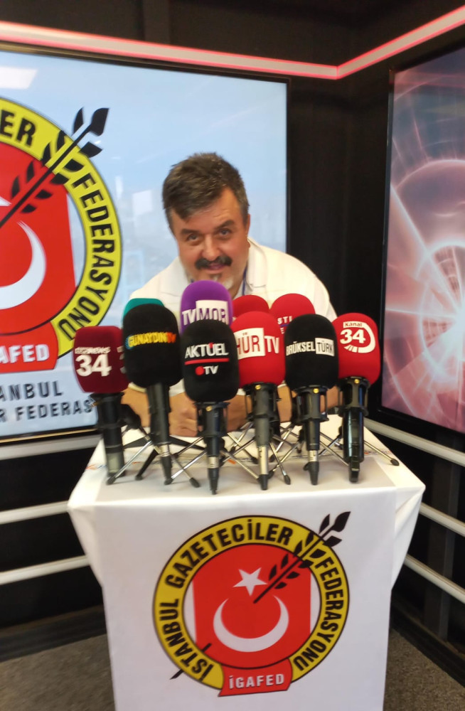 İstanbul Gazeteciler Federasyonu Genel Kurulu'nda Yeniden Seçilen Adil Koçalan ve Yönetimine Tebrikler