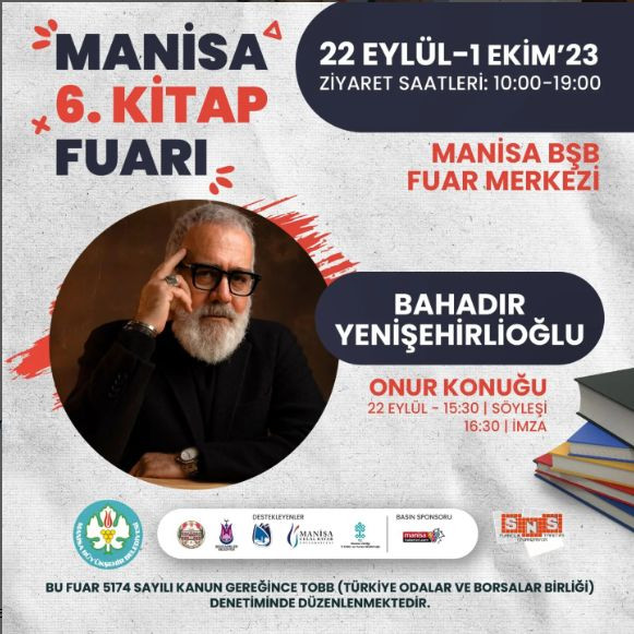 MANİSA 6.KİTAP FUARI 22 EYLÜL-01 EKİM 2023 TARİHLERİ ARASINDA YAPILACAK