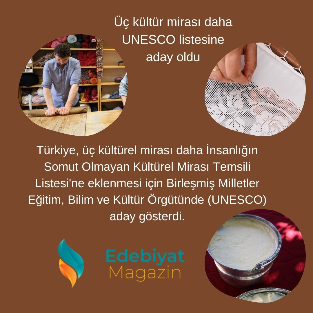 Üç kültür mirası daha UNESCO listesine aday oldu Üç kültür mirası daha UNESCO listesine aday oldu